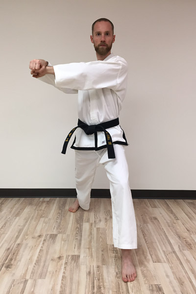 Taekwon-Do inner forearm block preparation